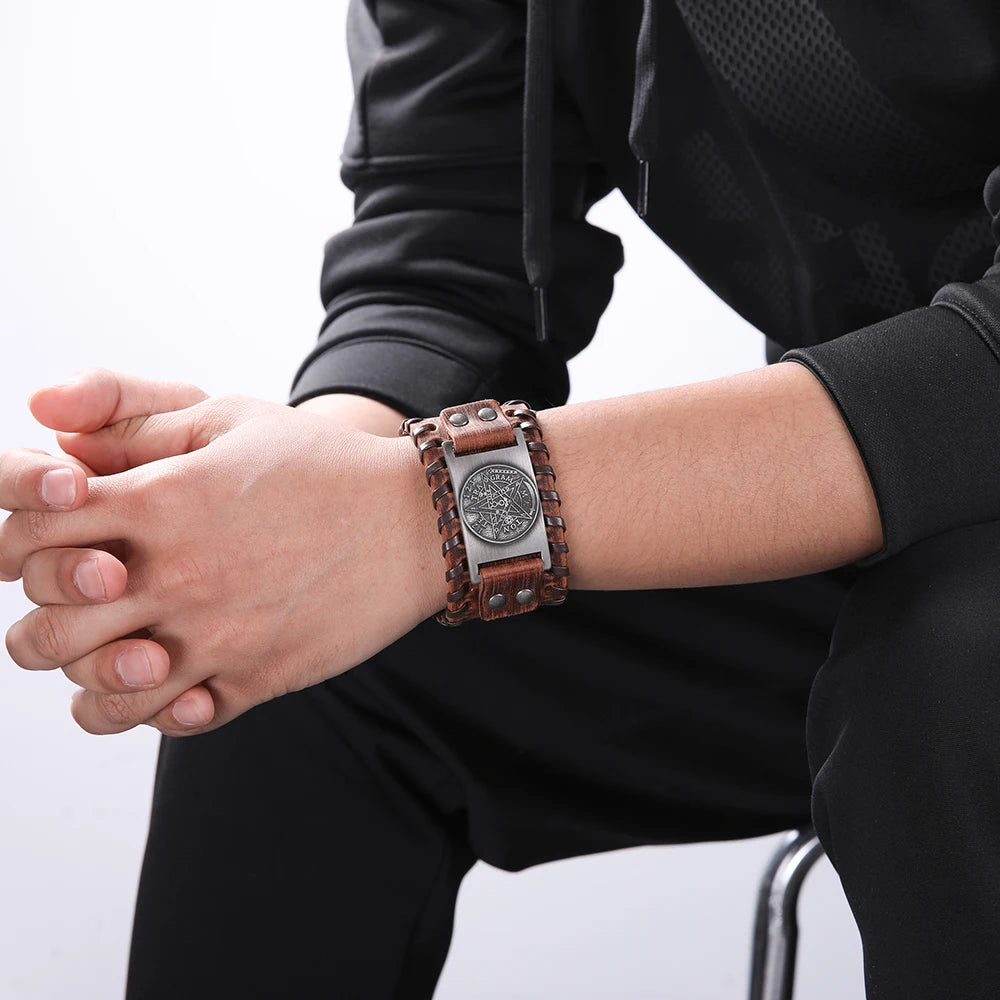 Βραχιόλι Δερμάτινο Πεντάλφα Μαγεία Γκουρμέτικ Βίκαν 1