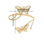 Κομψό Βραχιόλι Μπράτσου - Κόσμημα Δικεφάλου και Διακοσμητικό Άνω Μπράτσου με Αλυσίδα για Γυναίκες