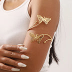 Κομψό Βραχιόλι Μπράτσου - Κόσμημα Δικεφάλου και Διακοσμητικό Άνω Μπράτσου με Αλυσίδα για Γυναίκες