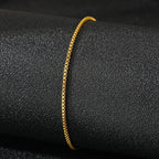 Λεπτό βραχιόλι αστραγάλου χρυσό