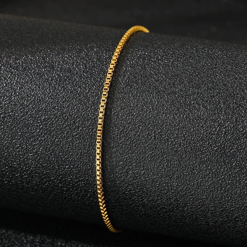 Λεπτό βραχιόλι αστραγάλου χρυσό