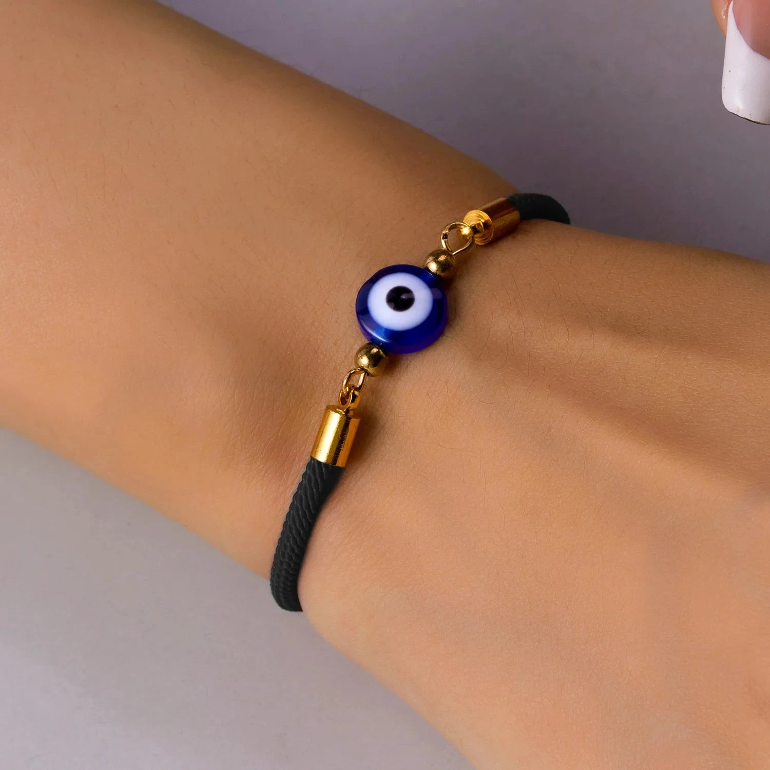 Bracelet de Protection Contre le Mauvais Oeil Noir 1