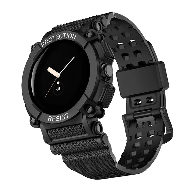 Βραχιόλι Προστασίας Στερεό για Smartwatch Google Pixel Watch 1 & 2 μαύρο