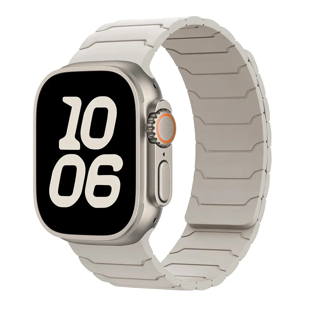 Μαγνητικό λουράκι αντικατάστασης για Apple Watch λευκό
