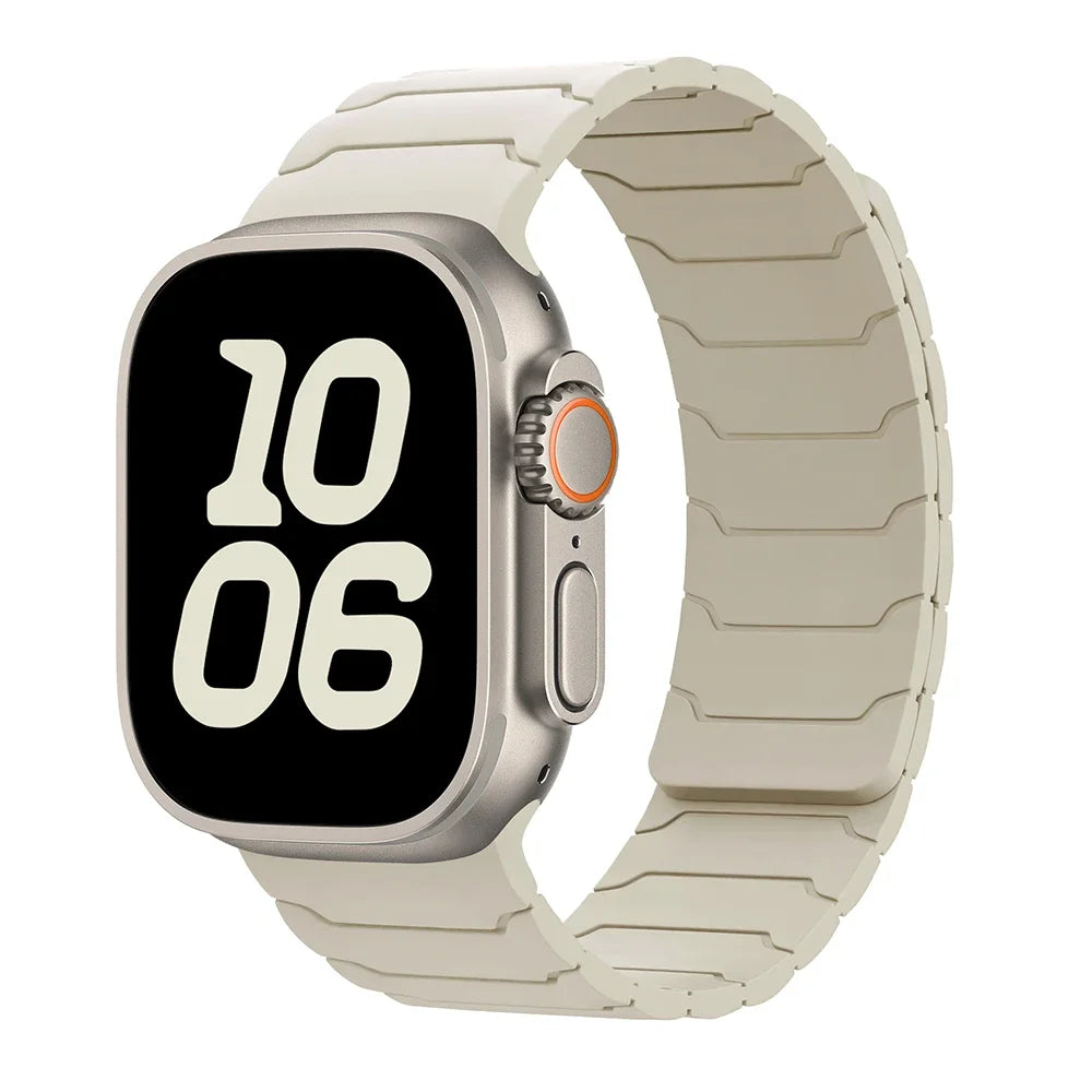Μαγνητικό λουράκι αντικατάστασης για Apple Watch λευκό