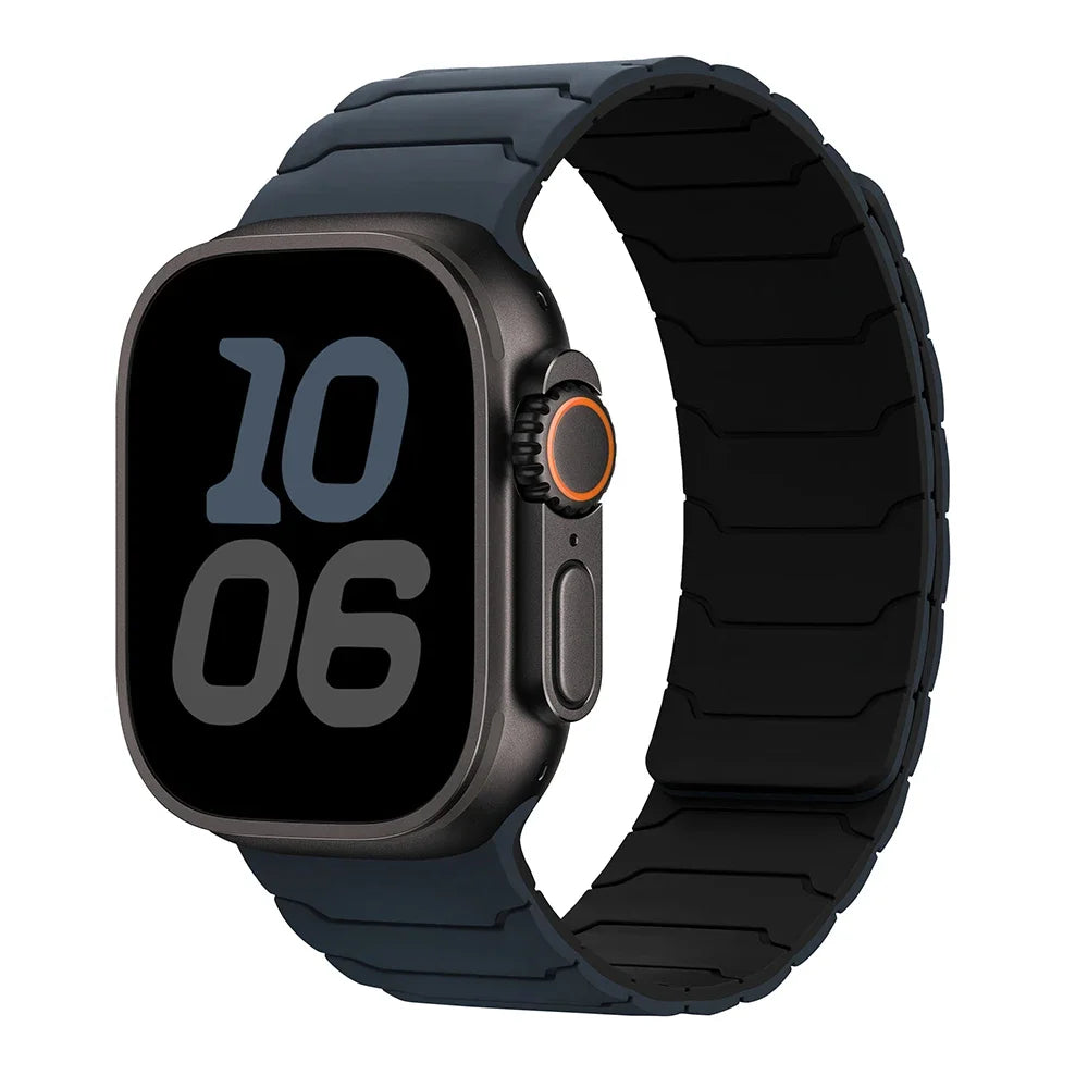 Μαγνητικό λουράκι αντικατάστασης για Apple Watch μπλε μαύρο