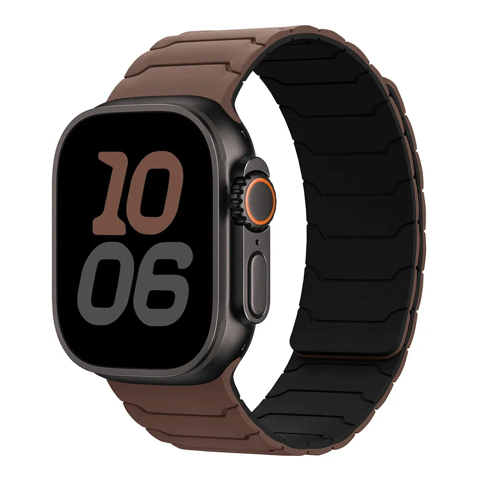 Μαγνητικό λουράκι αντικατάστασης για Apple Watch καφέ