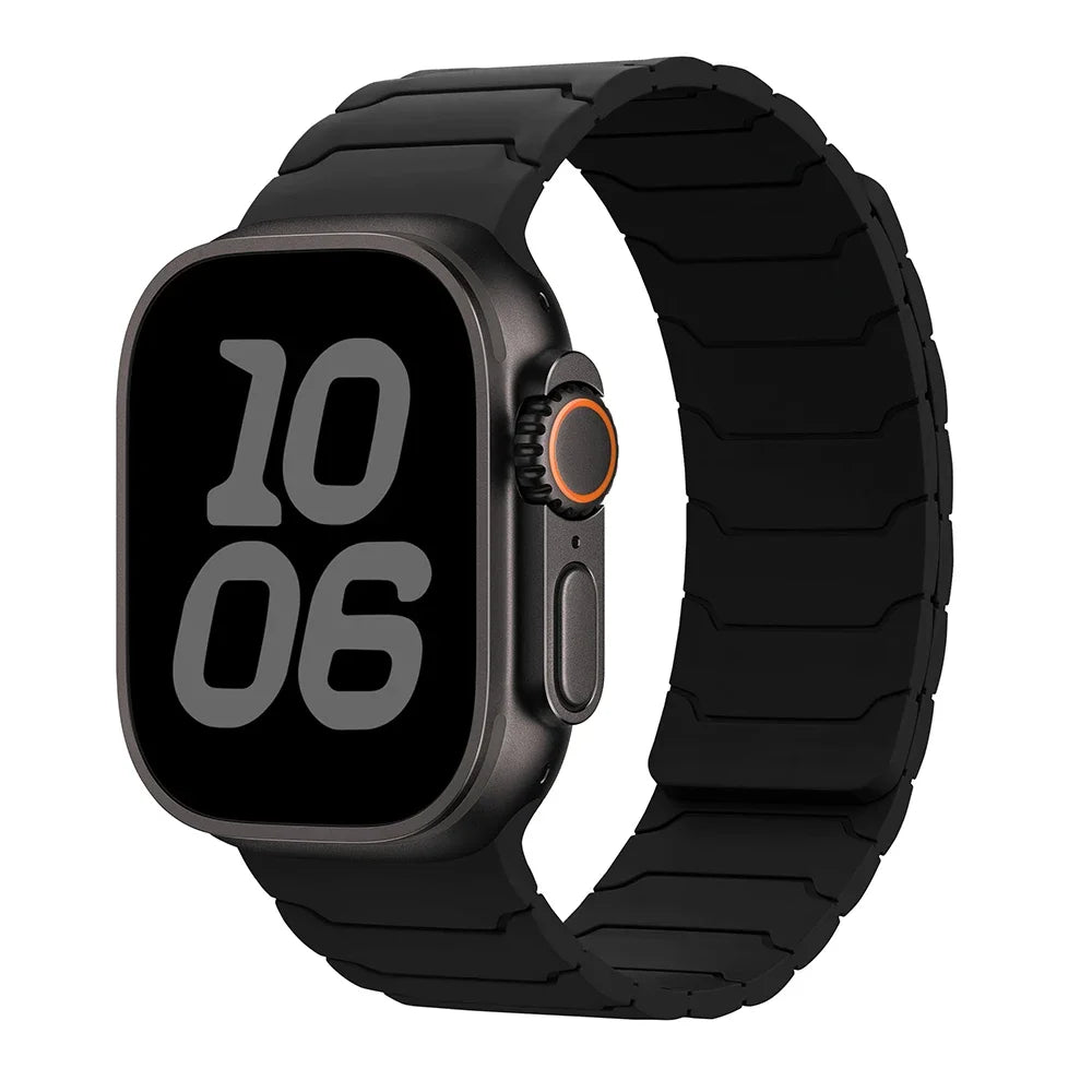 Μαγνητικό λουράκι αντικατάστασης για Apple Watch μαύρο