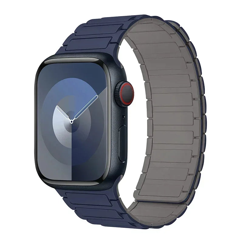 Μαγνητικό ανταλλακτικό λουράκι για Apple Watch μπλε γκρι