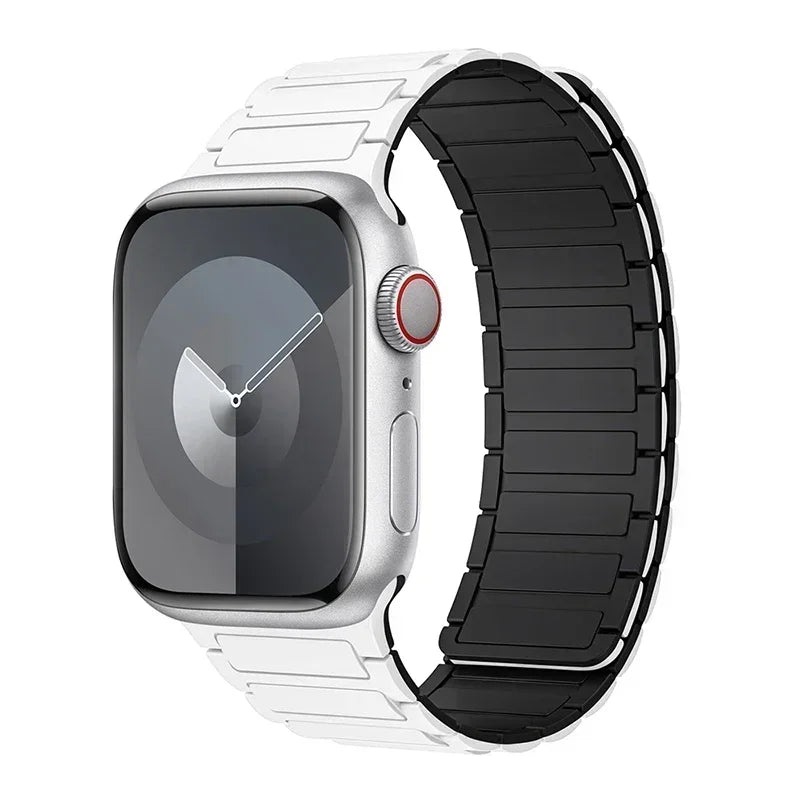 Μαγνητικό ανταλλακτικό λουράκι για Apple Watch λευκό μαύρο