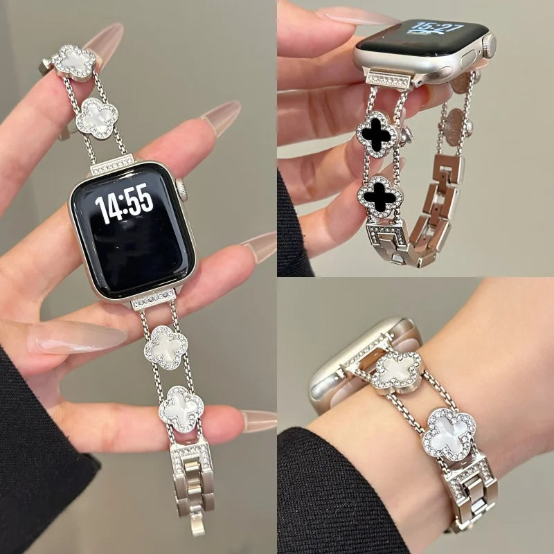 Ανταλλακτικό λουράκι για Apple Watch - σχέδιο τριφύλλι