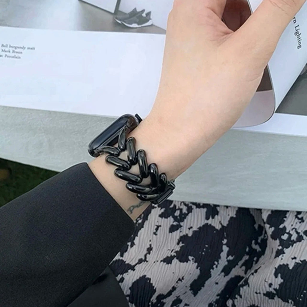 Λουράκι αντικατάστασης για Apple Watch από μαύρο ατσάλι
