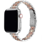 Ανταλλακτικό βραχιόλι για <span data-glossary-id="Apple Watch">Apple Watch</span> από ανοξείδωτο ατσάλι σε ασημί και ροζ χρυσό χρώμα