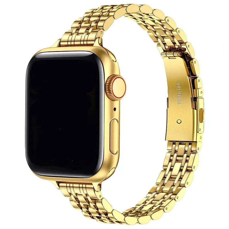 Ανταλλακτικό βραχιόλι για <span data-glossary-id="Apple Watch">Apple Watch</span> από ανοξείδωτο ατσάλι σε χρυσό χρώμα