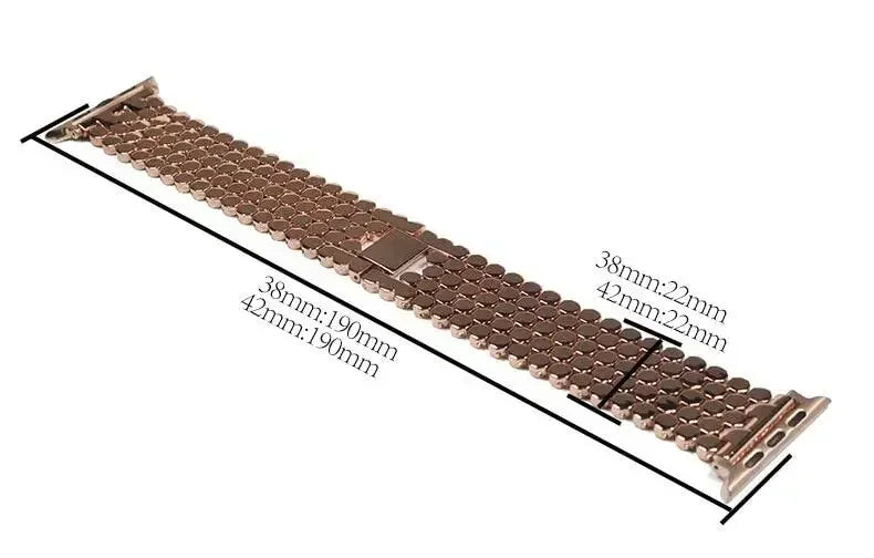 Ανταλλακτικό βραχιόλι για Apple Watch από ανοξείδωτο ατσάλι - για γυναίκες 