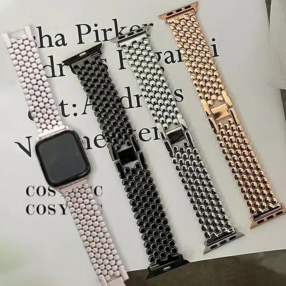 Ανταλλακτικό βραχιόλι για Apple Watch από ανοξείδωτο ατσάλι - για γυναίκες 