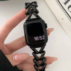 Λουράκι αντικατάστασης για Apple Watch από μαύρο ατσάλι
