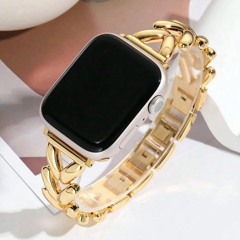 Λουράκι αντικατάστασης για Apple Watch από χρυσό ατσάλι