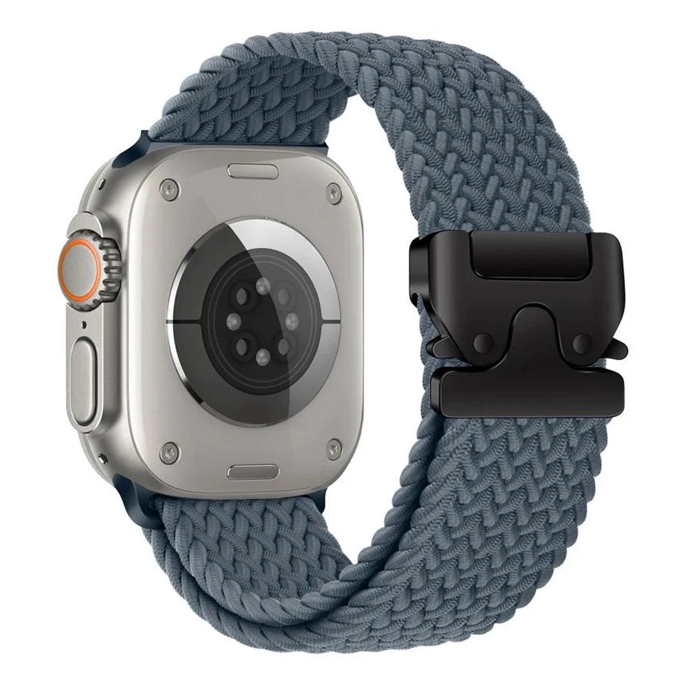 Ανταλλακτικό βραχιόλι για <span data-glossary-id="Apple Watch">Apple Watch</span> από γαλάζιο-γκρι σχοινί αλεξίπτωτου