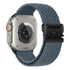 Ανταλλακτικό βραχιόλι για <span data-glossary-id="Apple Watch">Apple Watch</span> από γαλάζιο-γκρι σχοινί αλεξίπτωτου