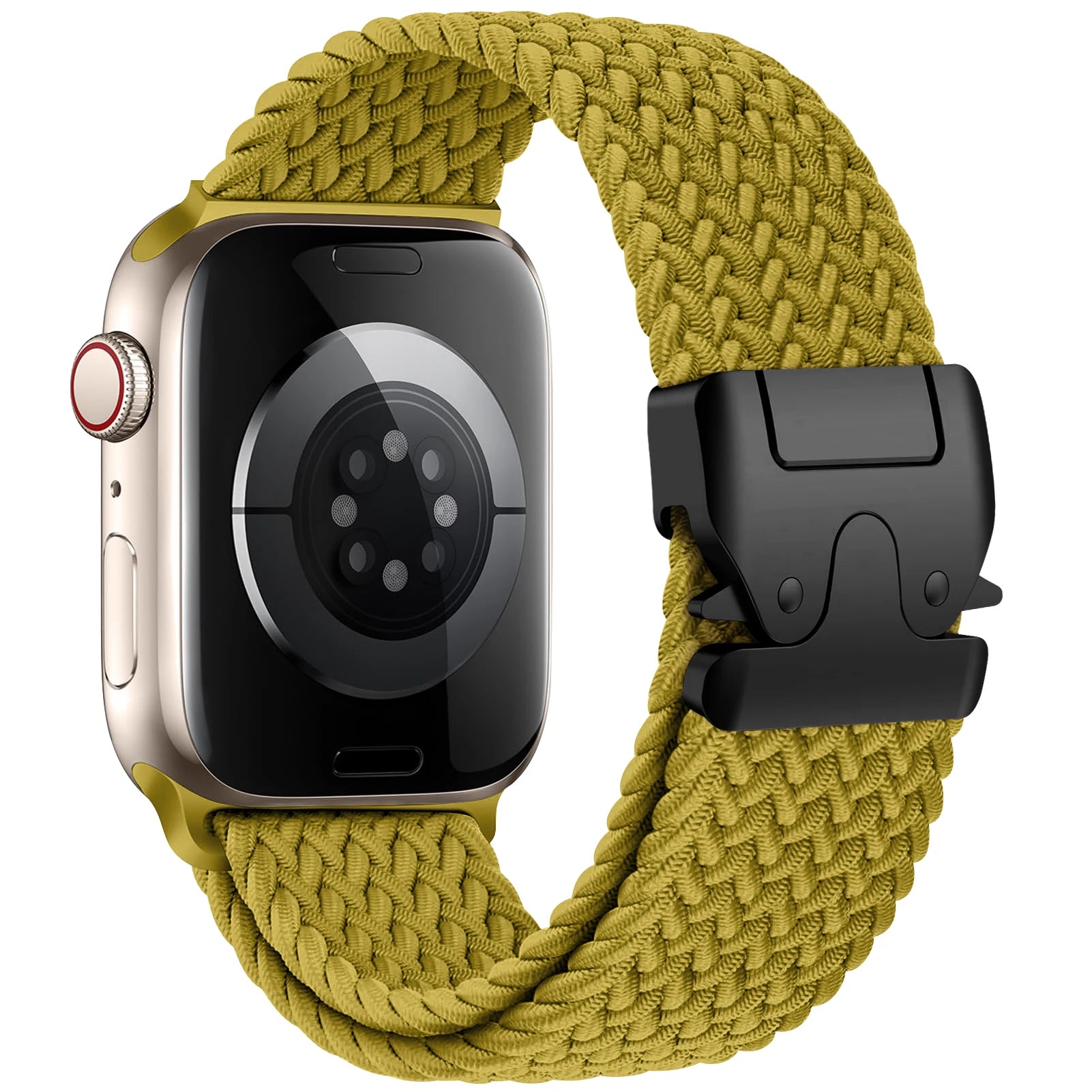 Ανταλλακτικό βραχιόλι για <span data-glossary-id="Apple Watch">Apple Watch</span> από κίτρινο σχοινί αλεξίπτωτου