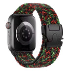 Ανταλλακτικό βραχιόλι για <span data-glossary-id="Apple Watch">Apple Watch</span> από κόκκινο και πράσινο σχοινί αλεξίπτωτου