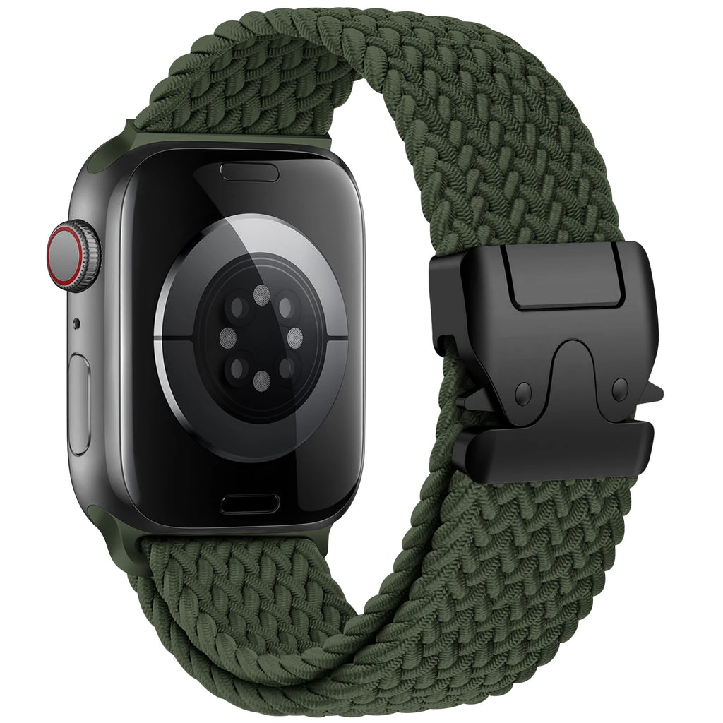 Ανταλλακτικό βραχιόλι για <span data-glossary-id="Apple Watch">Apple Watch</span> από πράσινο σχοινί αλεξίπτωτου