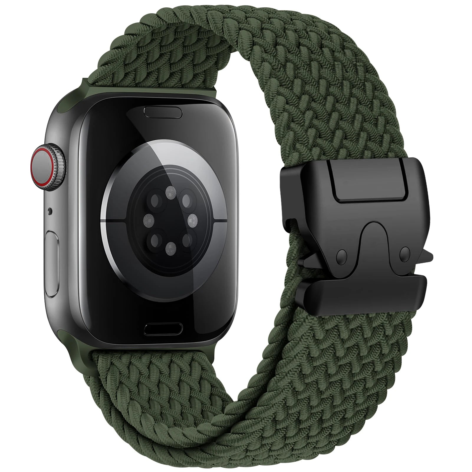Ανταλλακτικό βραχιόλι για <span data-glossary-id="Apple Watch">Apple Watch</span> από πράσινο σχοινί αλεξίπτωτου