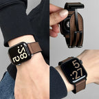 Ανταλλακτικό λουράκι για Apple Watch από καφέ δέρμα