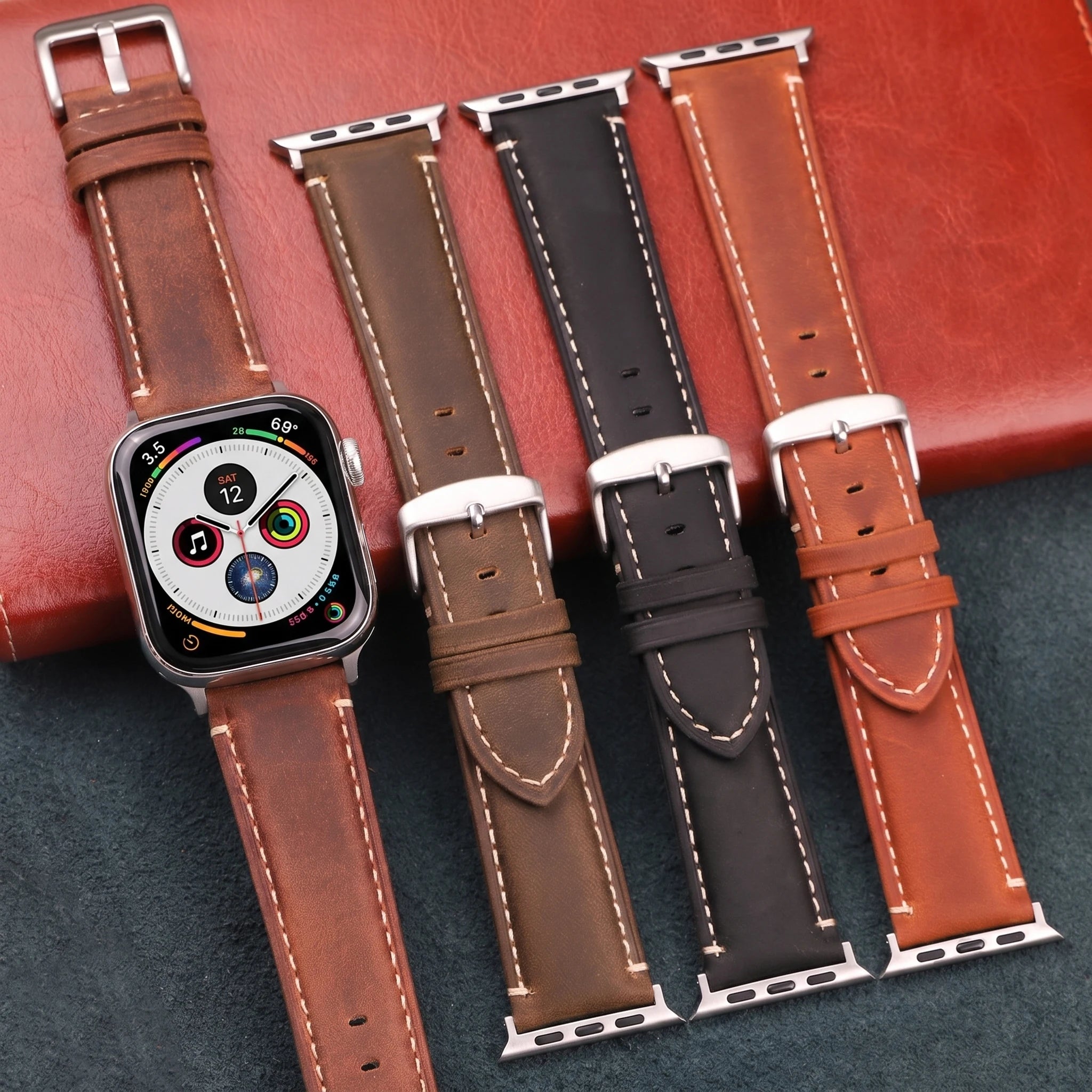 Ανταλλακτικό λουράκι για Apple Watch από κλασικό δέρμα 