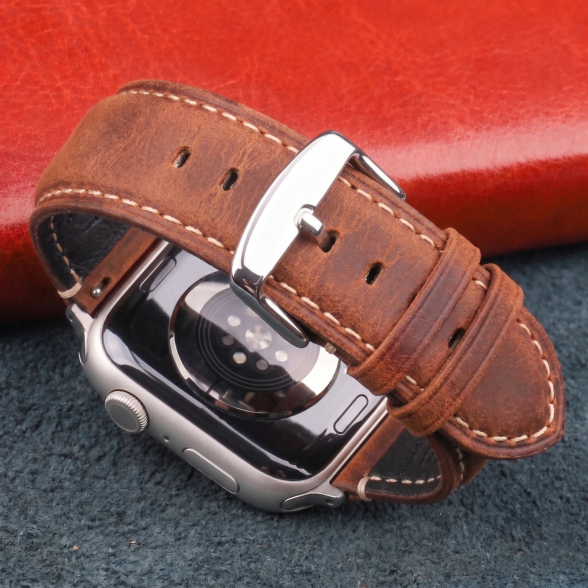Ανταλλακτικό λουράκι για Apple Watch από κλασικό δέρμα 