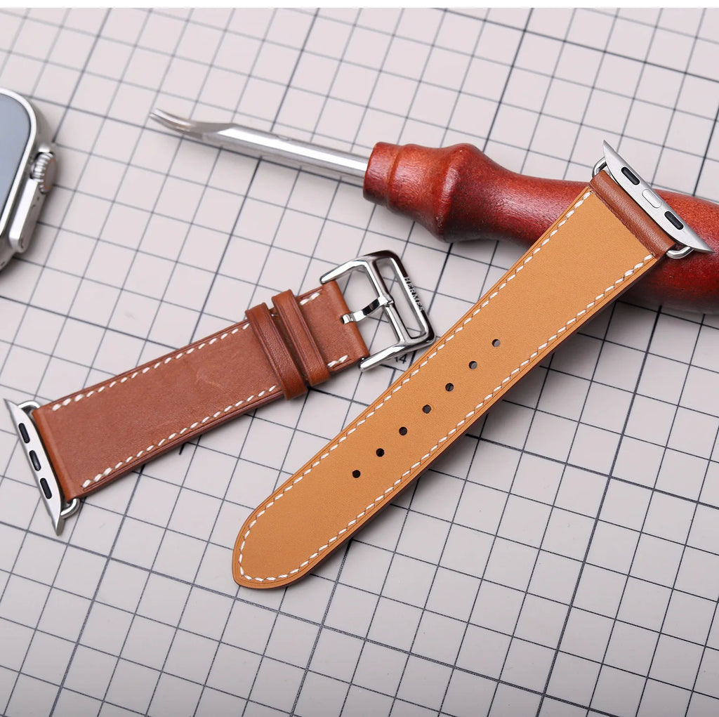 Ανταλλακτικό λουράκι από δέρμα για Apple Watch για γυναίκες και άνδρες