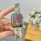 Ανταλλακτικό βραχιόλι για <span data-glossary-id="Apple Watch">Apple Watch</span> από ρητίνη σε πράσινο και ροζ χρώμα