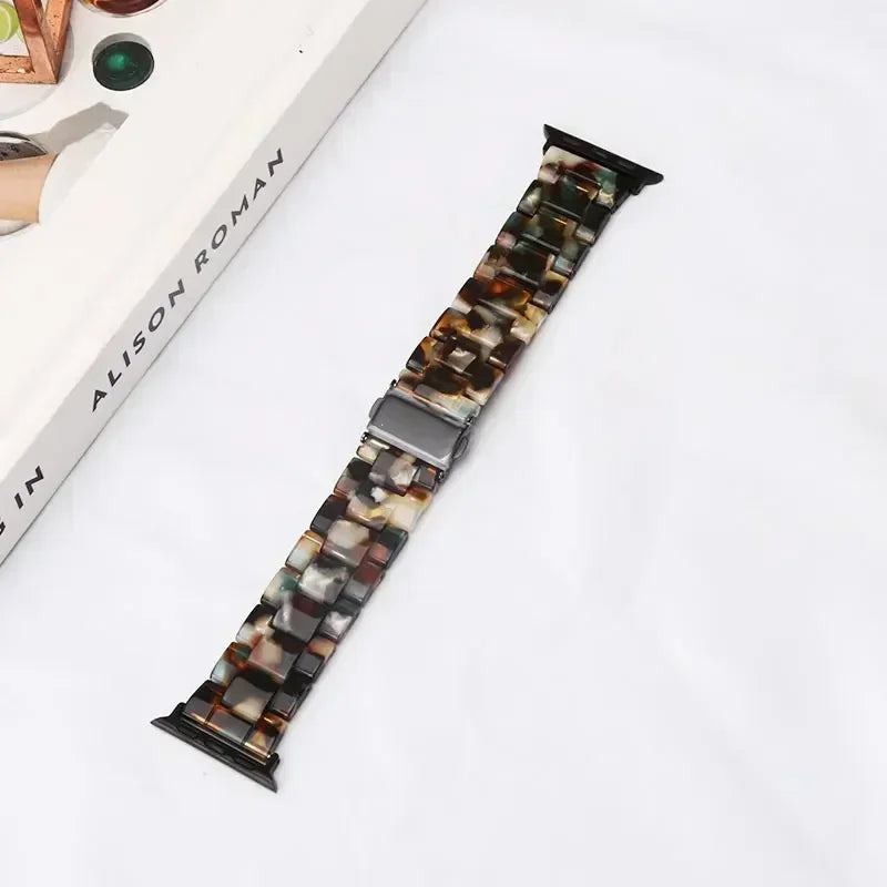 Ανταλλακτικό βραχιόλι για <span data-glossary-id="Apple Watch">Apple Watch</span> από ρητίνη σε μαύρο χρώμα