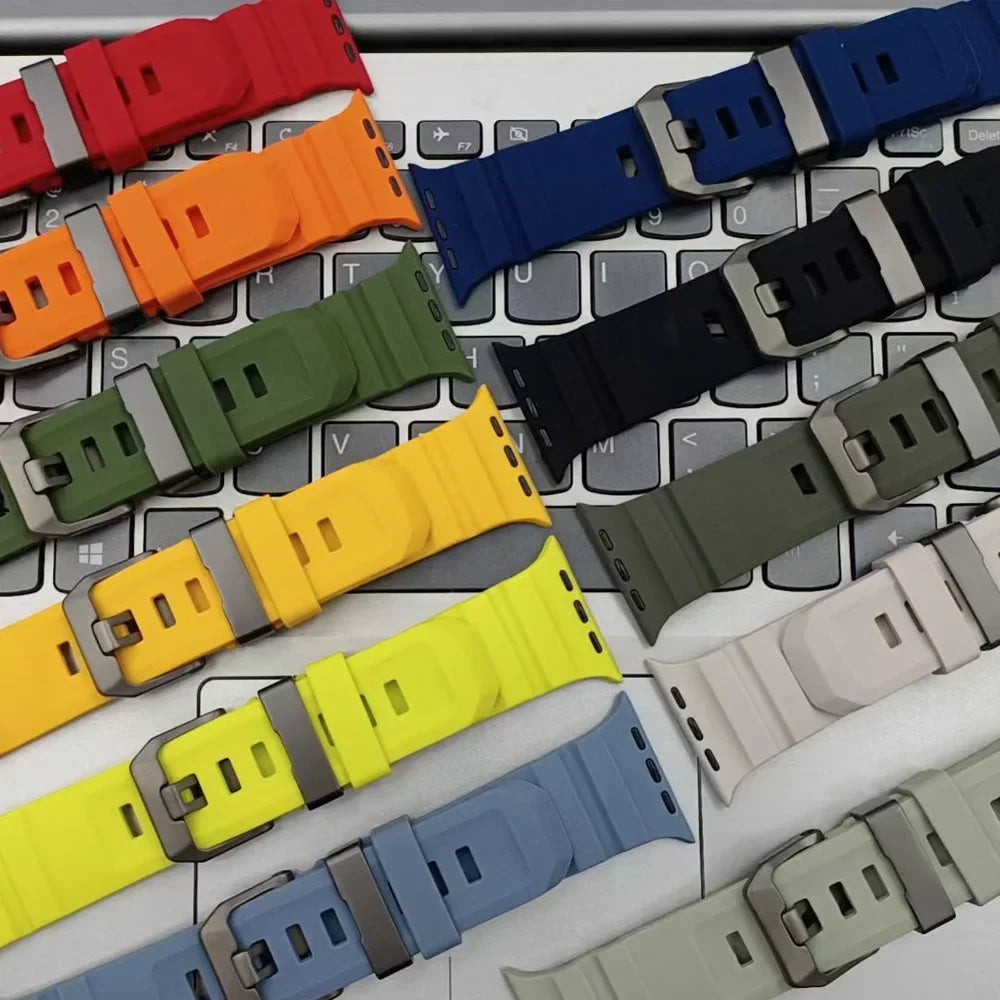 Ανταλλακτικό λουράκι για Apple Watch από παχύ σιλικόνη