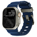 Ανταλλακτικό λουράκι για Apple Watch από παχύ μπλε σιλικόνη