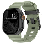 Ανταλλακτικό λουράκι για Apple Watch από παχύ πράσινο σιλικόνη