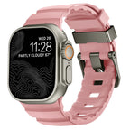 Ανταλλακτικό λουράκι για Apple Watch από παχύ ροζ σιλικόνη