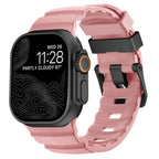 Ανταλλακτικό λουράκι για Apple Watch από παχύ ροζ σιλικόνη