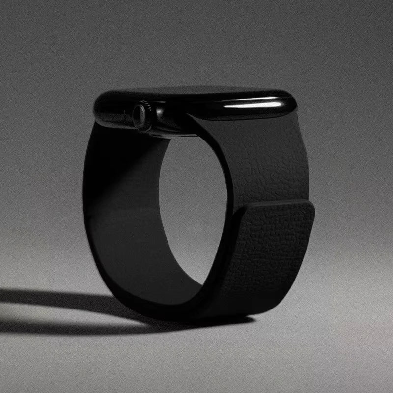 Ανταλλακτικό λουράκι για Apple Watch από μαγνητικό σιλικόνη μαύρο