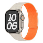 Ανταλλακτικό λουράκι για Apple Watch από μαγνητικό σιλικόνη μπεζ πορτοκαλί