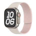 Ανταλλακτικό λουράκι για Apple Watch από μαγνητικό σιλικόνη λευκό ροζ