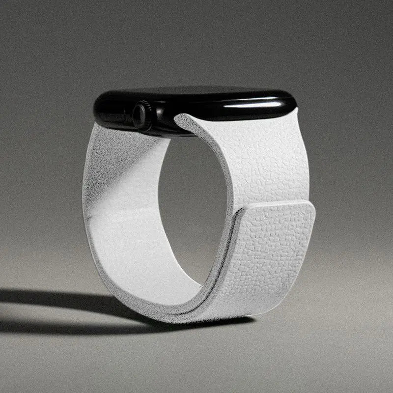 Ανταλλακτικό λουράκι για Apple Watch από μαγνητικό σιλικόνη λευκό