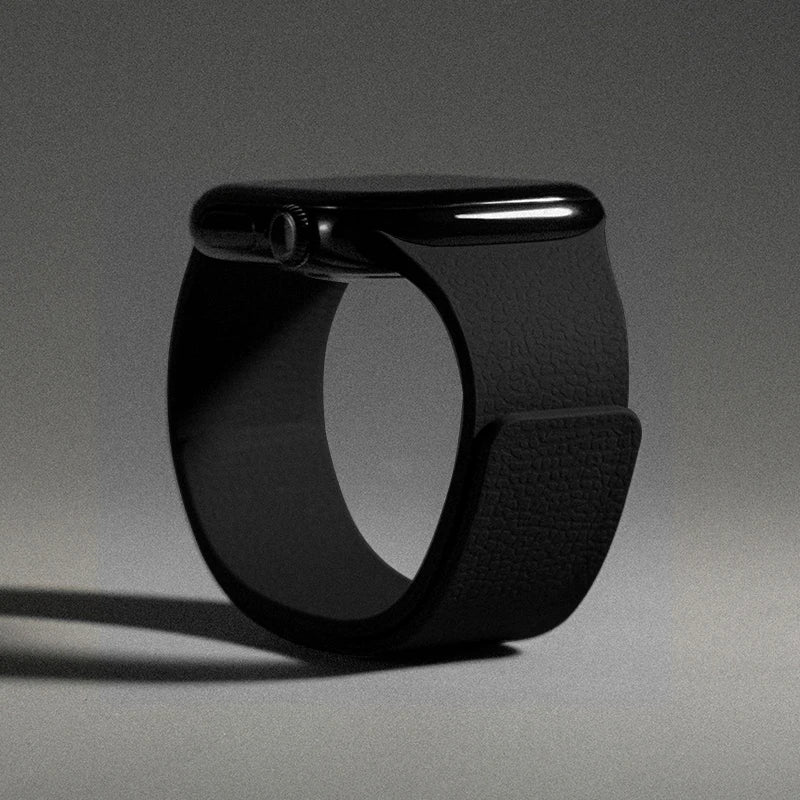 Ανταλλακτικό λουράκι για Apple Watch από μαγνητικό σιλικόνη μαύρο