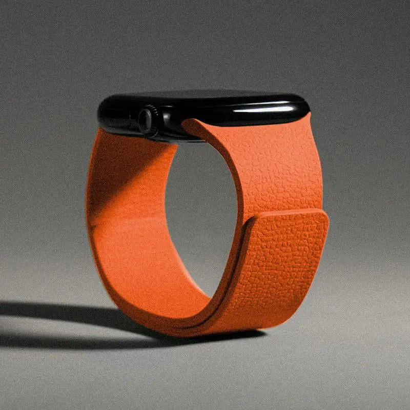 Ανταλλακτικό λουράκι για Apple Watch από μαγνητικό σιλικόνη πορτοκαλί