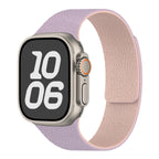 Ανταλλακτικό λουράκι για Apple Watch από μαγνητικό σιλικόνη μοβ ροζ