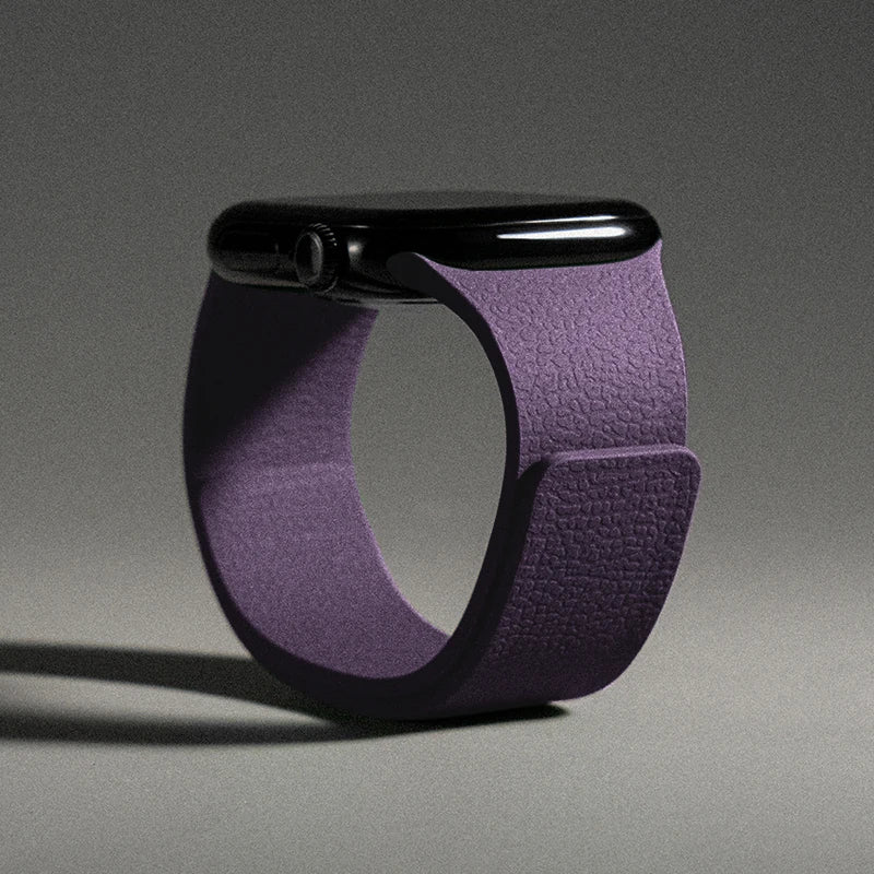 Ανταλλακτικό λουράκι για Apple Watch από μαγνητικό σιλικόνη μοβ