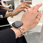 Λουράκι αντικατάστασης για Apple Watch για γυναίκες σε ροζ χρυσό