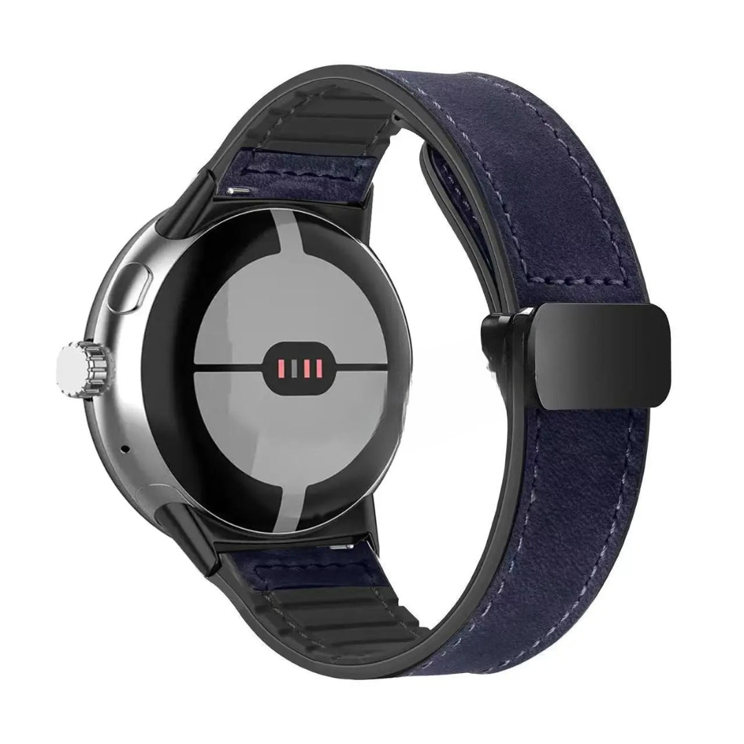 Ανταλλακτικό λουράκι για Google Pixel Watch από μπλε δέρμα