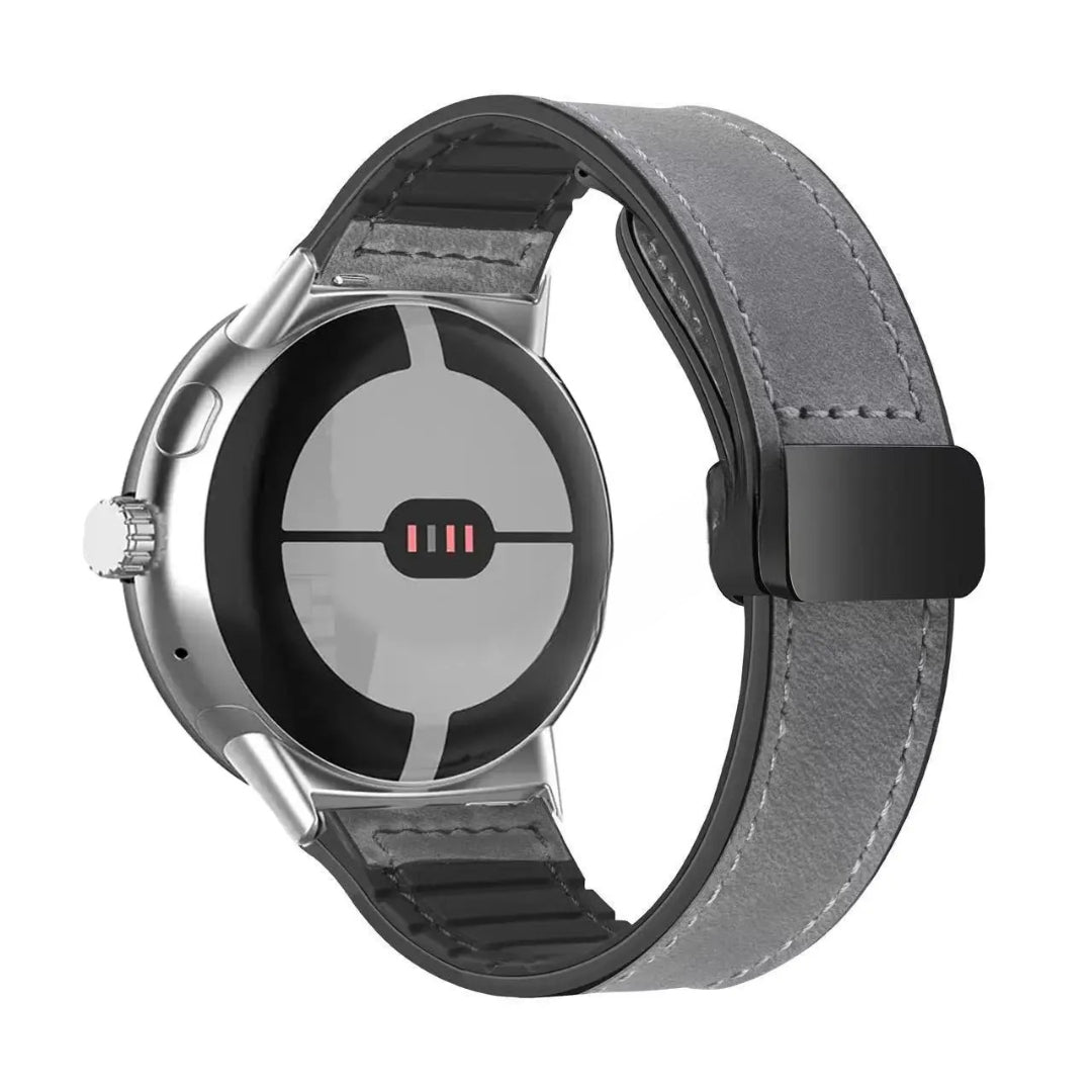 Ανταλλακτικό λουράκι για Google Pixel Watch από γκρι δέρμα